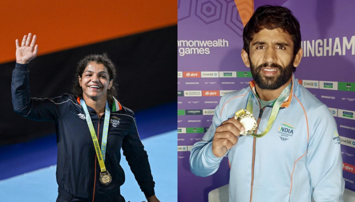 Bajrang Punia and Sakshi Malik win gold in wrestling at Commonwealth Games!